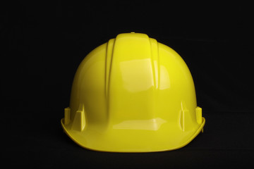 Yellow mining helmet