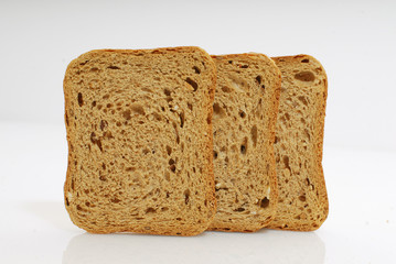 Toasted Bread isolated on white background