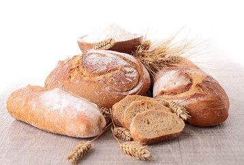 assortment of bread