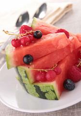watermelon and berry fruit