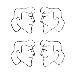 emotions on the face