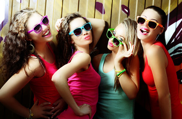 girls and wall