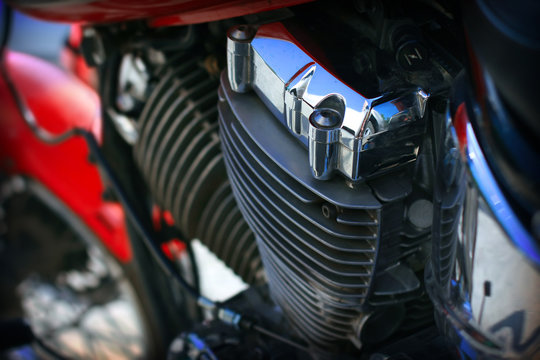 Detail of the motorcycle