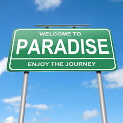 Paradise concept.