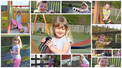 children at the playground