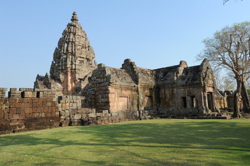 Fototapeta na wymiar il tempio khmer di Phnom Rung in Tailandia