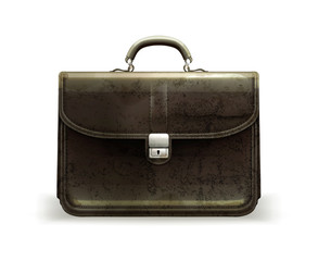 Brief case, old-style isolated