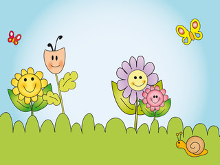 flowers cartoon