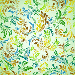 Vintage floral seamless pattern