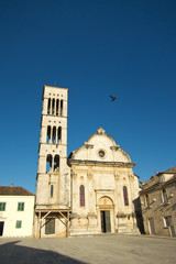 Fototapeta na wymiar old church in hvar city centre, croatia