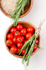 Fresh vegetarian food