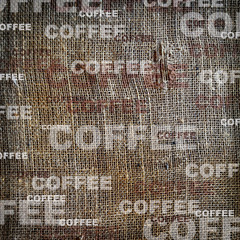 Background coffee texture vintage burlap