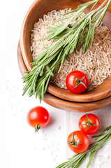 Fresh vegetarian food