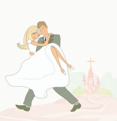 wedding couple background