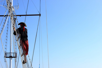 Pirate on ship