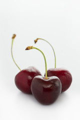 Sweet cherries macro