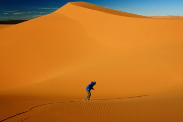 Highest sand dunes in Sahara desert, Morocco