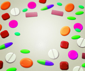 Pills Medical background