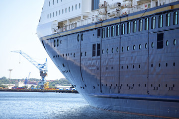 Fähre im Hafen von Kiel, Deutschland