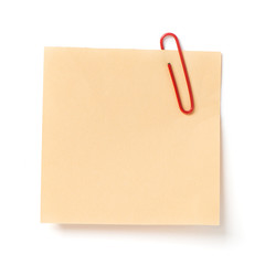 Note with a paper clip