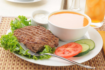 Healthy low fat meal