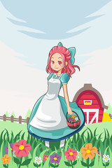 Country farm girl
