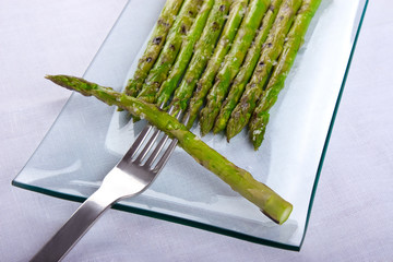 Asparagus and Maldon salt