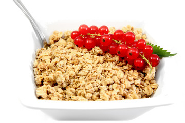 Müsli mit Johannisbeeren