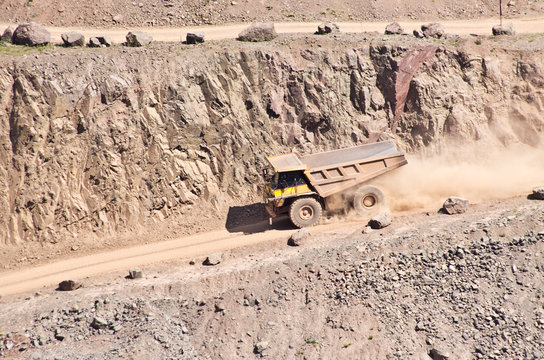 Big truck in quarry