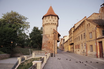 Fototapeta na wymiar Arquebusiers Tower, Sibiu, Siedmiogród