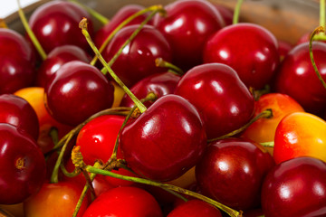 Cherries close up