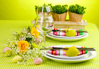 Easter table setting