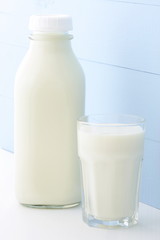 quart glass milk bottle
