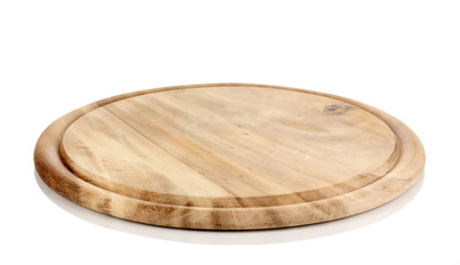 Wooden board isolated on white