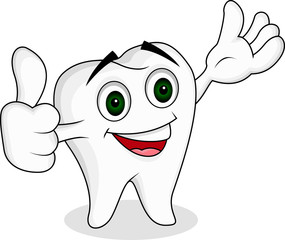 Tooth cartoon character