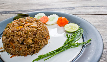 herbal fried rice (curry flavor) - vegetarian thai food