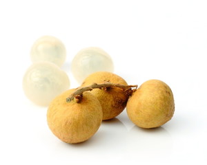 Group of longan fruit
