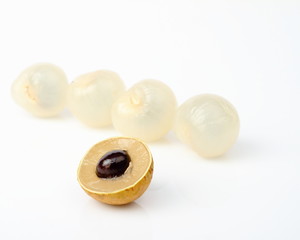 Longan fruit isolated