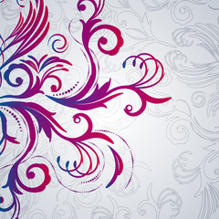 Abstract floral background with east flowers.