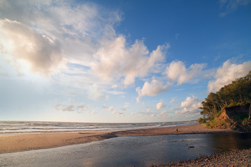 Dunes at Baltic sea.