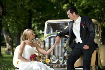 Happy Hochzeitspaar