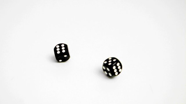 Make a double six in slow motion with dices - Powered by Adobe
