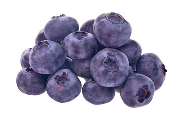 heap of blueberry isolated on white