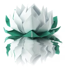 Vlies Fototapete Wasserlilien Origami lotus
