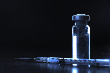 Vials of medications.