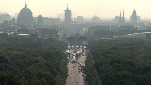 Aerial Berlin Cityscape