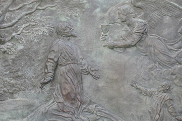 Relief,  the door to the cathedral in Pisa