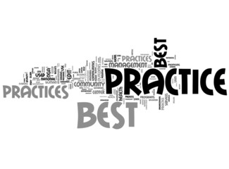 Best Practice words related concepts collage