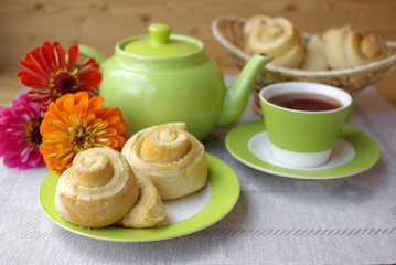 Tea party and buns