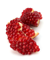 Ripe pomegranate piece